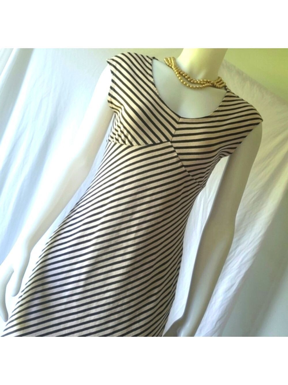 Jacob Women's Stretch Striped Sleeveless Dress Size M